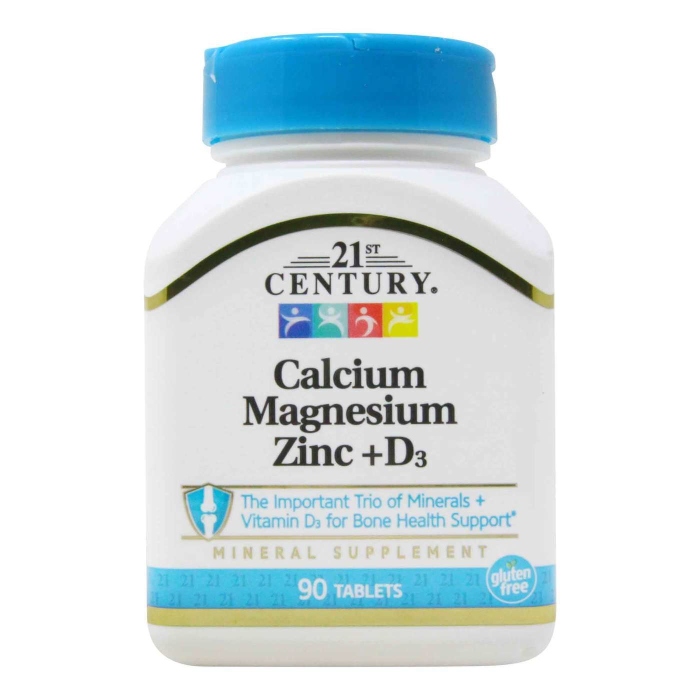 21st Century, Calcium Magnesium Zinc + D3 